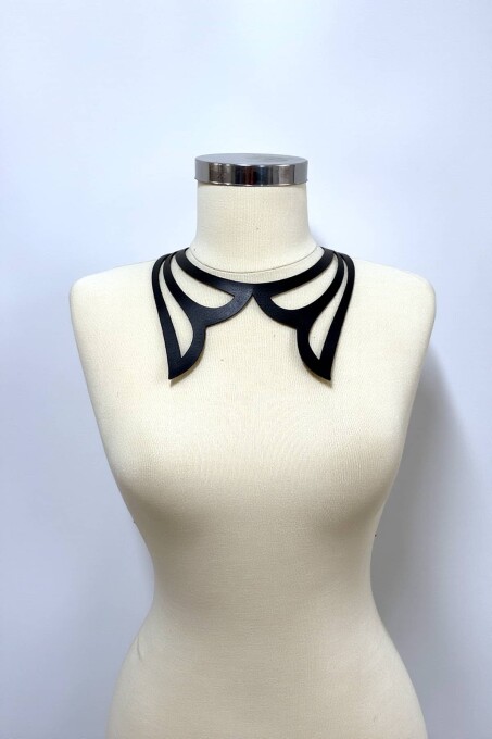 Lazer Kesim Deri Choker, Deri Kolye - APFT1415 - 1