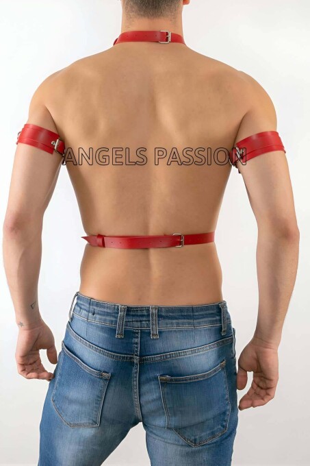 Pazu Harness Detaylı Seksi Erkek Deri Harness Takım - APFTM15 - 2